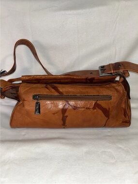Vintage Christian Ontani Patchwork Italian Purse Leather Unique Classic